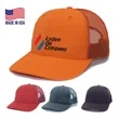 True American Made 6-Panel Matching Mesh Trucker Cap | https://www.bestnamebadges.com