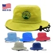 True American Made Taslan Bucket Hat W Adjustable Drawstring | https://www.bestnamebadges.com