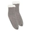 Cozy Cable Knit Slipper Socks | https://www.bestnamebadges.com
