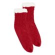 Cozy Cable Knit Slipper Socks | https://www.bestnamebadges.com