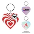 Acrylic Key Tag - Heart | https://www.bestnamebadges.com