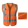 High-Visibility Reflective Safety Vest with Multi Pockets | https://www.bestnamebadges.com