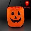 LED Pumpkin Trick-Or-Treat Halloween Bag | https://www.bestnamebadges.com