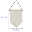Custom Hanging Canvas Pennant Banner W/ String | https://www.bestnamebadges.com