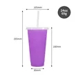Color Changing Cold Cup W/ Straw and Lid | https://www.bestnamebadges.com