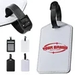 PU Leather Luggage Tag W/ ID Window | https://www.bestnamebadges.com