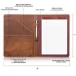 Leather Portfolio | https://www.bestnamebadges.com