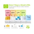 Weekly Pill Organizer Arthritis Friendly | https://www.bestnamebadges.com