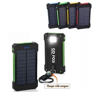 10,000mAh Solar Power Bank with Flashlight