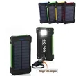 10,000mAh Solar Power Bank with Flashlight | https://www.bestnamebadges.com