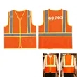 High Visibility Reflective Safety Vest with Zipper and Pocke | https://www.bestnamebadges.com