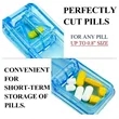 Pill Cutter Includes Keychain Holder | https://www.bestnamebadges.com