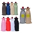 Jute Drawstring Wine Bag | https://www.bestnamebadges.com