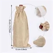 Jute Drawstring Wine Bag | https://www.bestnamebadges.com