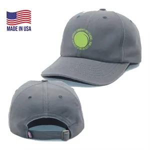 True American Made 6-Panel Cotton Canvas Cap | https://www.bestnamebadges.com