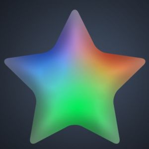 Light Up Aurora Star Color Changing LED Pin