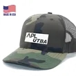 True American Made 6-Panel Camo Contrasting Mesh Tucker Cap | https://www.bestnamebadges.com