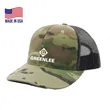 True American Made 6-Panel Camo Ripstop Contrasting Mesh Cap | https://www.bestnamebadges.com
