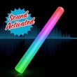 Sound Activated Light Up Multicolor LED Cheer Stick | https://www.bestnamebadges.com