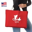 100% USA-Made 12 Oz. Cotton Canvas Tote Bag W/ Bottom Gusset | https://www.bestnamebadges.com