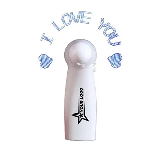 Mini LED Flashing Handheld Fan with Changeable Word