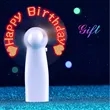 Mini LED Flashing Handheld Fan with Changeable Word | https://www.bestnamebadges.com