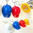 Mini Construction Helmet Keychain Plastic Hat Bottle Opener | https://www.bestnamebadges.com