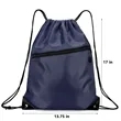 Drawstring Backpacks With Front Pocket and Earphone Hole | https://www.bestnamebadges.com