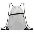 Drawstring Backpacks With Front Pocket and Earphone Hole | https://www.bestnamebadges.com