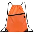 Drawstring Backpacks With Front Pocket and Earphone Hole | https://www.bestnamebadges.com