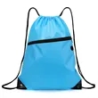 Drawstring Backpacks With Front Pocket and Earphone Hole | https://www.bestnamebadges.com