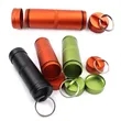 Portable Small Aluminum Alloy Pill Box Case with Keychain | https://www.bestnamebadges.com