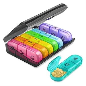 Weekly  Organizer Portable Travel Pill Box 7 Days