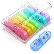 Weekly  Organizer Portable Travel Pill Box 7 Days | https://www.bestnamebadges.com