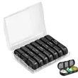 Weekly  Organizer Portable Travel Pill Box 7 Days | https://www.bestnamebadges.com