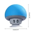Silicone Bluetooth Speaker with Sucker Phone Stand Mushroom | https://www.bestnamebadges.com