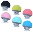 Silicone Bluetooth Speaker with Sucker Phone Stand Mushroom | https://www.bestnamebadges.com