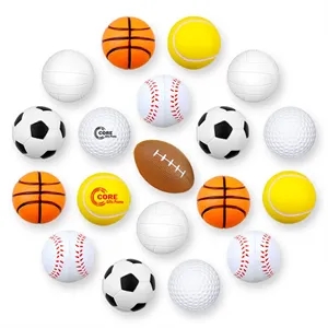 Custom Logo Sports PU Balls Mini Foam Soft Stress Relievers