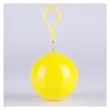 Disposable Emergency Rain Ponchos in Keychain Balls | https://www.bestnamebadges.com