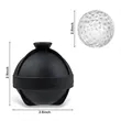 Golf Ball Ice Mold Whiskey Round  Cube Tray 2.5 Inch | https://www.bestnamebadges.com
