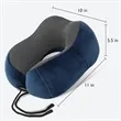Ergonomic Memory Foam Travel Neck Pillow with Storage Box | https://www.bestnamebadges.com