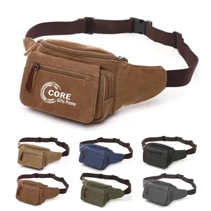 Sports Large Capacity Outdoor Belt Bag Canvas Waist Fanny Pa