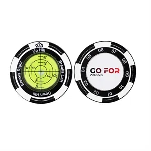 Golf Ball Marker with High Precision Green Reading Aid