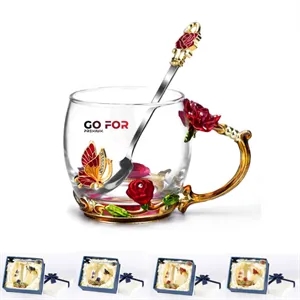 Glass Coffee Enamels Mug