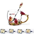 Glass Coffee Enamels Mug | https://www.bestnamebadges.com