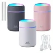 Portable Mini USB Rechargeable Humidifier with Colorful Nigh | https://www.bestnamebadges.com