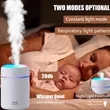 Portable Mini USB Rechargeable Humidifier with Colorful Nigh | https://www.bestnamebadges.com