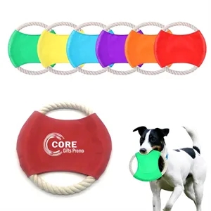 Flying Disc Dog Rope Toys Chew for Pet Training