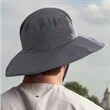 Wide Brim Sun Protection Bucket Hat w/ Adjustable Chin Strap | https://www.bestnamebadges.com