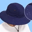 Wide Brim Sun Protection Bucket Hat w/ Adjustable Chin Strap | https://www.bestnamebadges.com